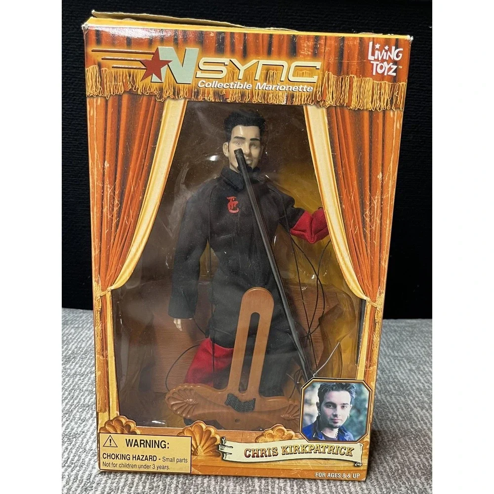 Vintage *NSync Chris‎ Kirkpatrick Collectible Marionette Doll Living Toyz 2000